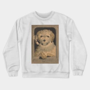 Vintage dog smoking a pipe Crewneck Sweatshirt